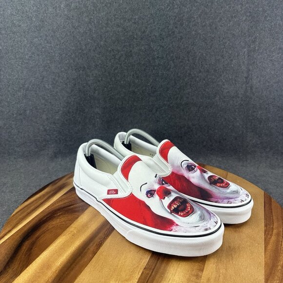 Vans Classic Slip-on X House Of Terror "It Pennywise" 10 Rare - Picture 2 of 12